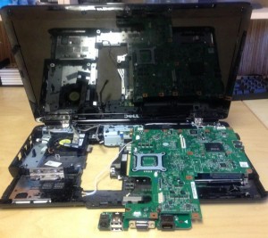 Dell computer laptop bad dc board